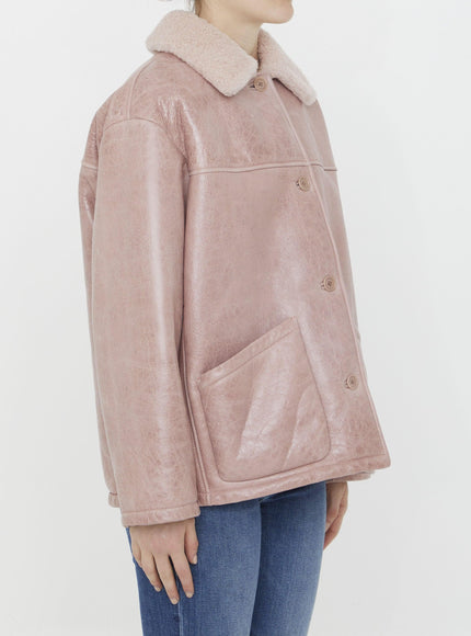 Salvatore Santoro Pink Leather Jacket - Ellie Belle