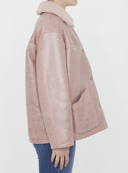 Salvatore Santoro Pink Leather Jacket - Ellie Belle