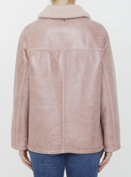 Salvatore Santoro Pink Leather Jacket - Ellie Belle