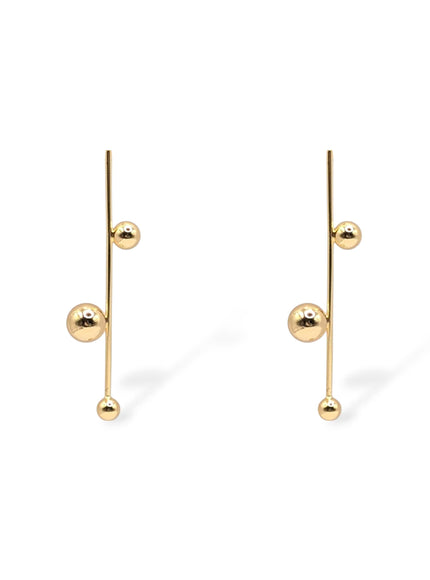Sawyer Ball & Bar Drop Earrings