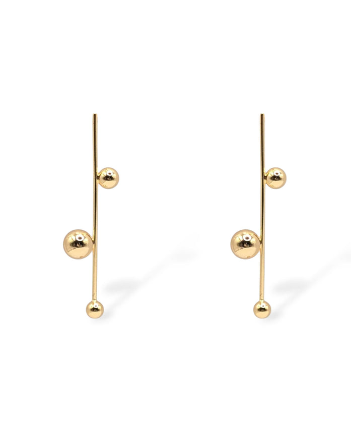 Sawyer Ball & Bar Drop Earrings