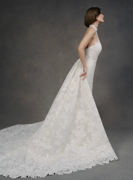 Anne Barge Selena Halter Wedding Gown in Pearl