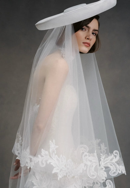 Anne Barge Selena Halter Wedding Gown in Pearl