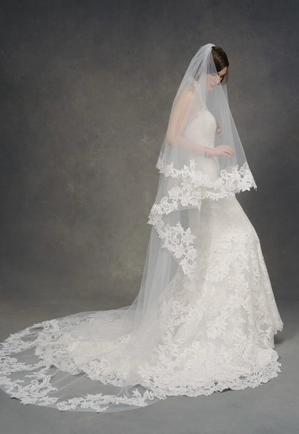 Anne Barge Selena Halter Wedding Gown in Pearl