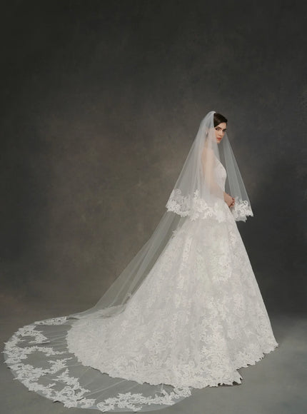 Anne Barge Benson Embroidered Lace Wedding Gown