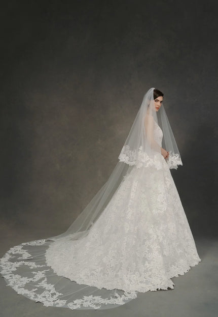 Anne Barge Benson Embroidered Lace Wedding Gown