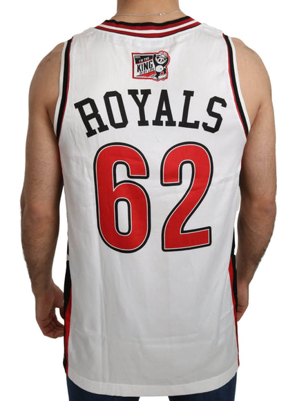 Dolce & Gabbana White DG Royals Panda Tank Top