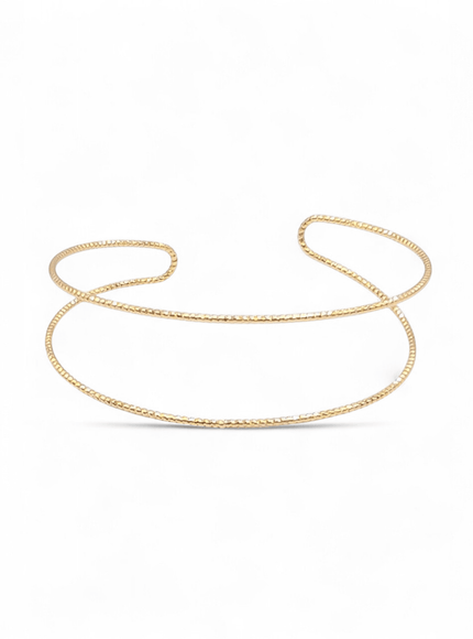 Spencer Metal Cuff Bracelet Gold