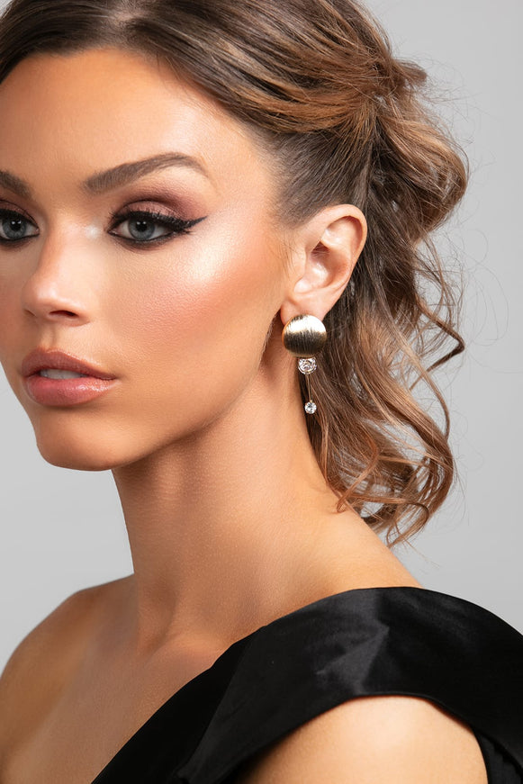 Stacey CZ Crystal Drop Earrings