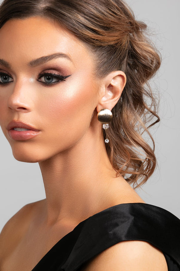 Stacey CZ Crystal Drop Earrings