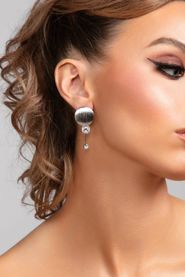 Stacey CZ Crystal Drop Earrings