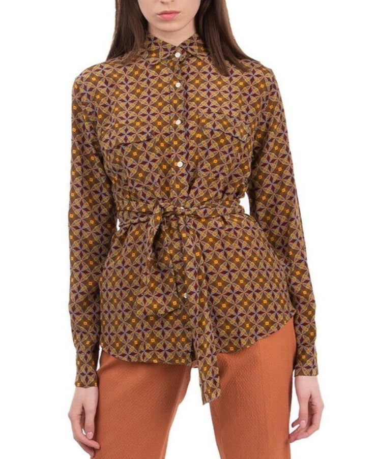 Stella Jean Women's Button Up Shirt Blouse