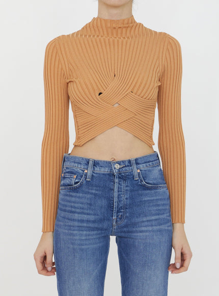 Stella Mccartney Cropped Ribbed Jumper - Ellie Belle