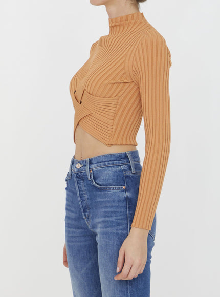 Stella Mccartney Cropped Ribbed Jumper - Ellie Belle