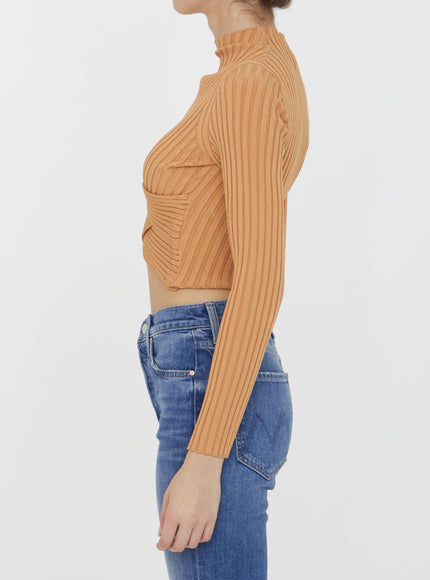 Stella Mccartney Cropped Ribbed Jumper - Ellie Belle