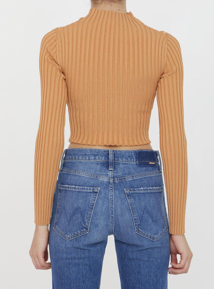 Stella Mccartney Cropped Ribbed Jumper - Ellie Belle