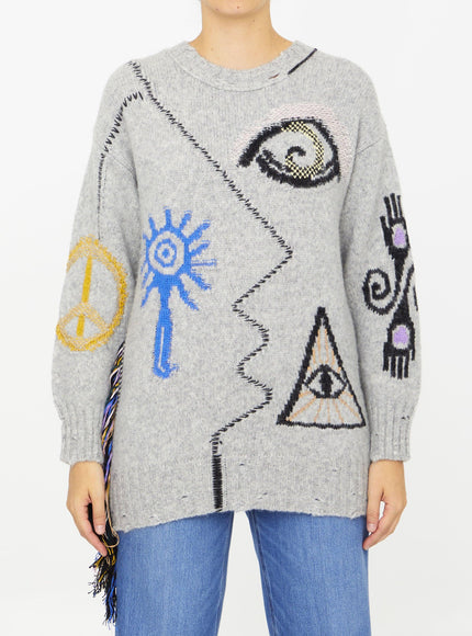 Stella Mccartney Folk Embroidery Jumper - Ellie Belle