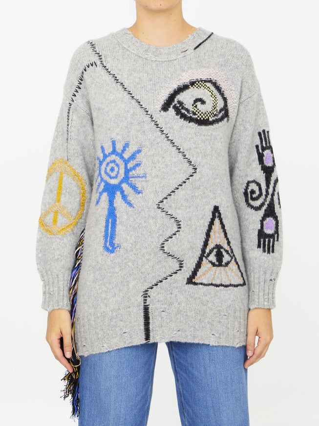 Stella Mccartney Folk Embroidery Jumper - Ellie Belle