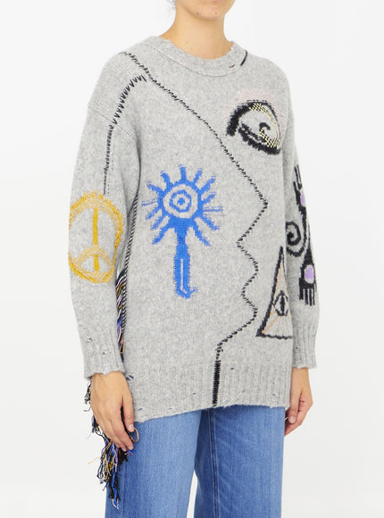Stella Mccartney Folk Embroidery Jumper - Ellie Belle