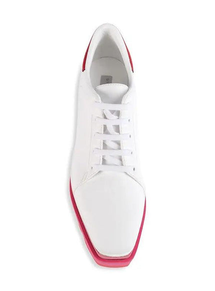 Stella McCartney Sneak-Elyse Wedge Sneakers Pink - Ellie Belle