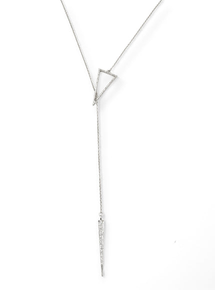 Sutton Crystal Spike Lariat Necklace