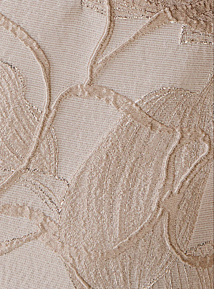 Anne Barge Sanders Jacquard Off Shoulder Gown