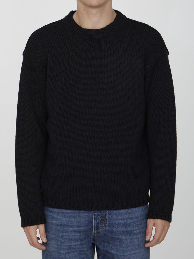 Ten C Black Wool Jumper - Ellie Belle