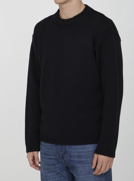 Ten C Black Wool Jumper - Ellie Belle