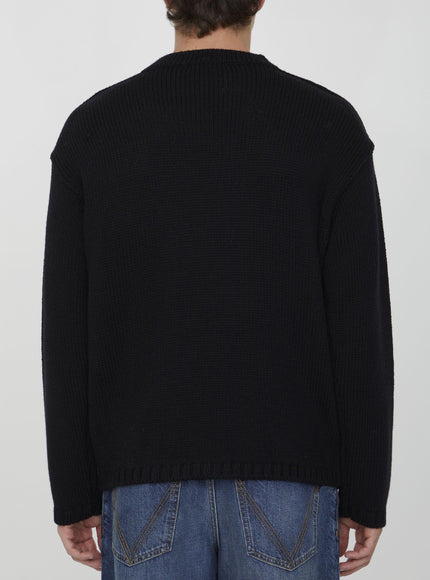 Ten C Black Wool Jumper - Ellie Belle