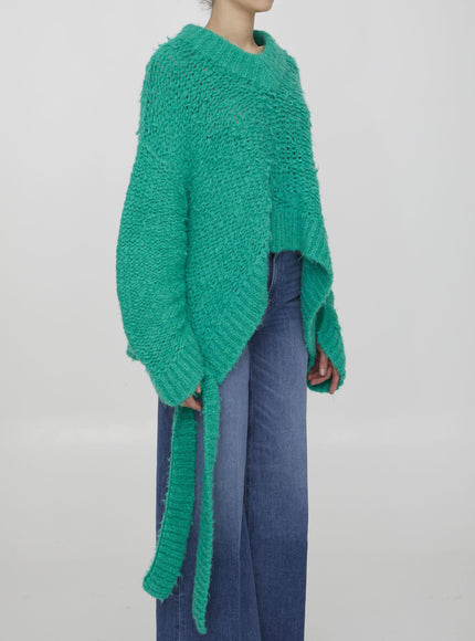 The Attico Asymmetric Green Jumper - Ellie Belle