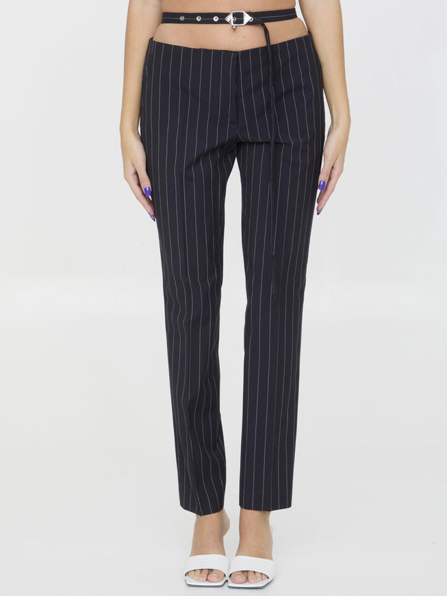 The Attico Pinstriped Pants - Ellie Belle