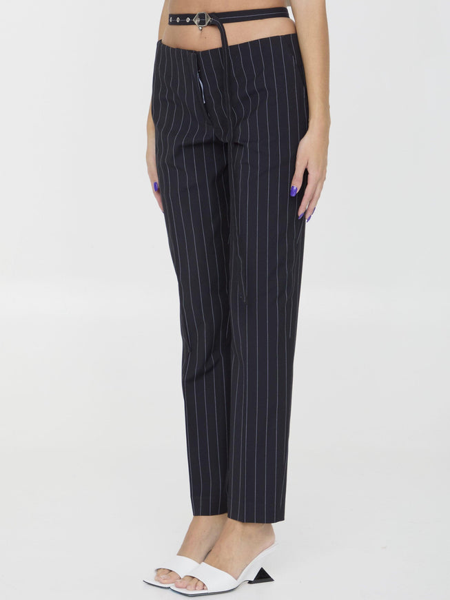 The Attico Pinstriped Pants - Ellie Belle