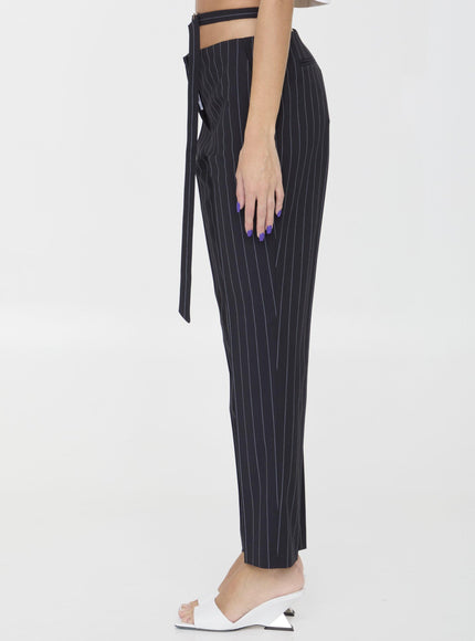 The Attico Pinstriped Pants - Ellie Belle