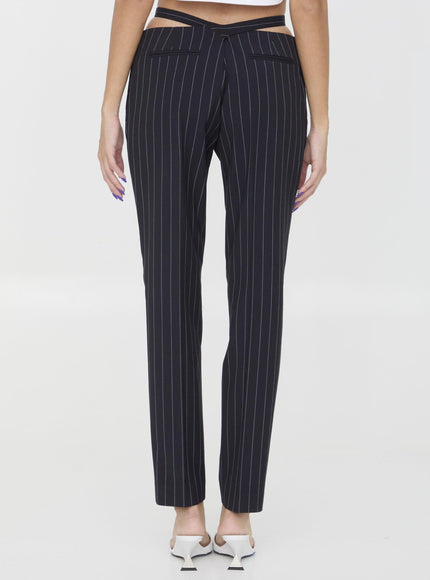 The Attico Pinstriped Pants - Ellie Belle