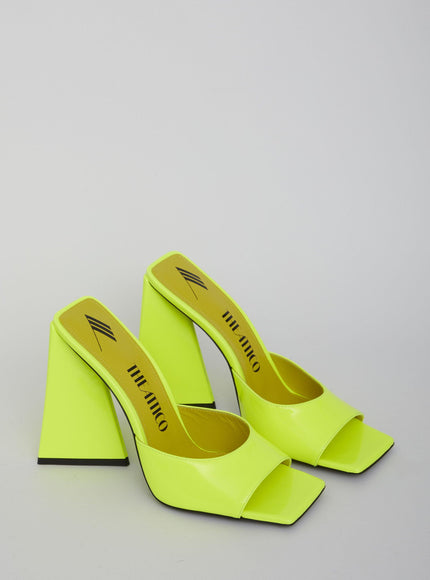 The Attico Yellow Devon Sandals - Ellie Belle