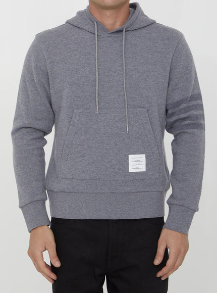 Thom Browne Grey Wool Hoodie - Ellie Belle