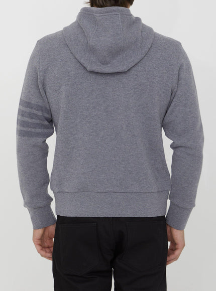 Thom Browne Grey Wool Hoodie - Ellie Belle