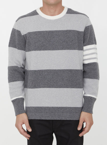 Thom Browne Striped Wool Jumper - Ellie Belle