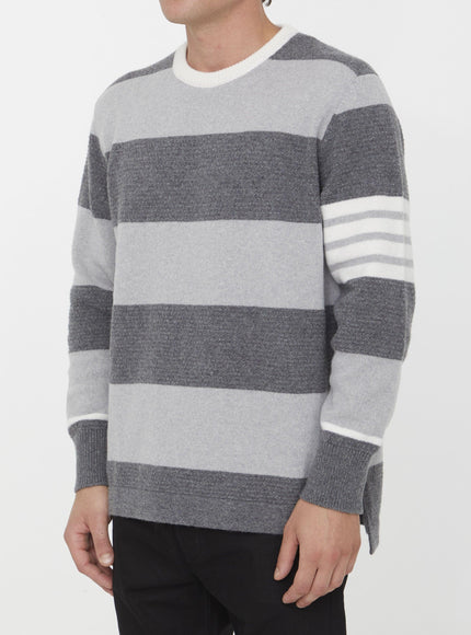 Thom Browne Striped Wool Jumper - Ellie Belle