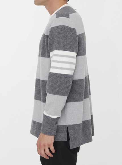 Thom Browne Striped Wool Jumper - Ellie Belle