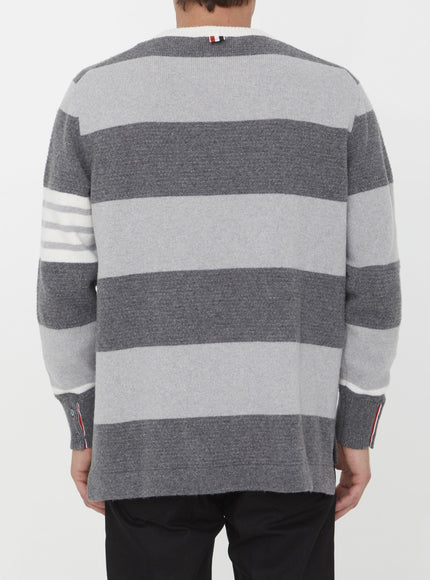 Thom Browne Striped Wool Jumper - Ellie Belle