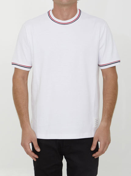 Thom Browne White Cotton T-shirt - Ellie Belle
