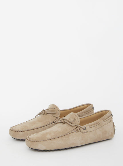 Tod's Dove-colored Gommino Loafers - Ellie Belle