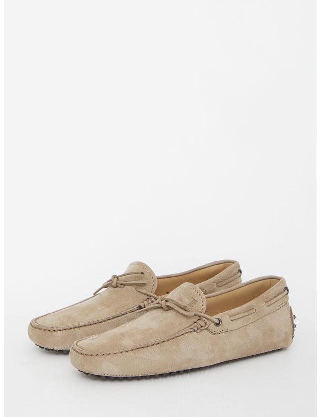 Tod's Dove-colored Gommino Loafers - Ellie Belle