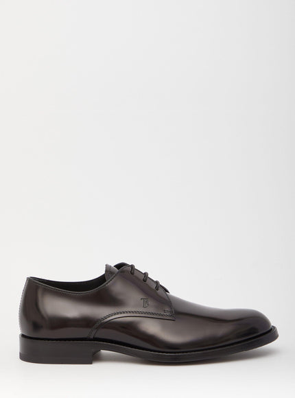 Tod's Lace-Up Leather Derby Shoes - Ellie Belle