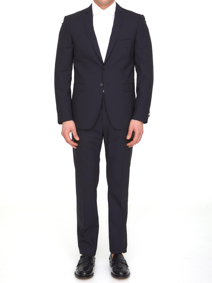 Tonello Black Wool Two-piece Suit