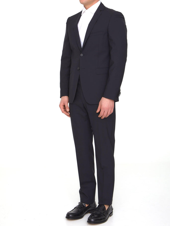 Tonello Black Wool Two-piece Suit