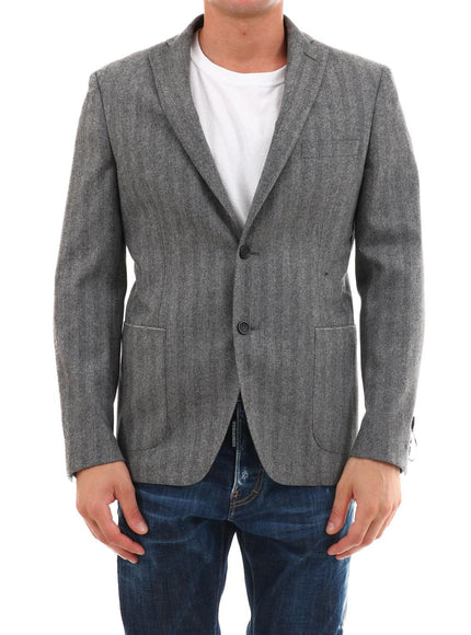 Tonello Gray Wool Jacket - Ellie Belle