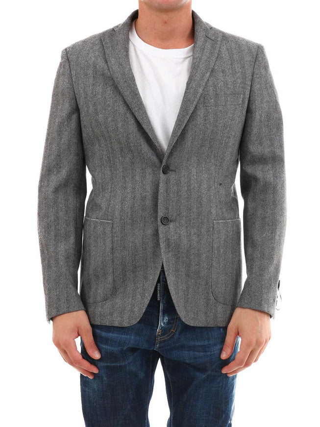 Tonello Gray Wool Jacket - Ellie Belle