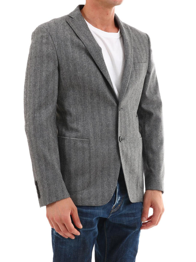 Tonello Gray Wool Jacket - Ellie Belle